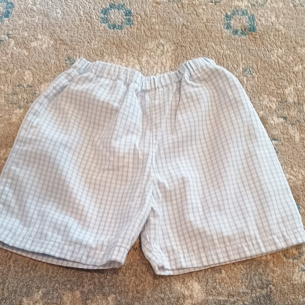 The Beaufort Bonnet Company Light Blue and White Striped Shorts